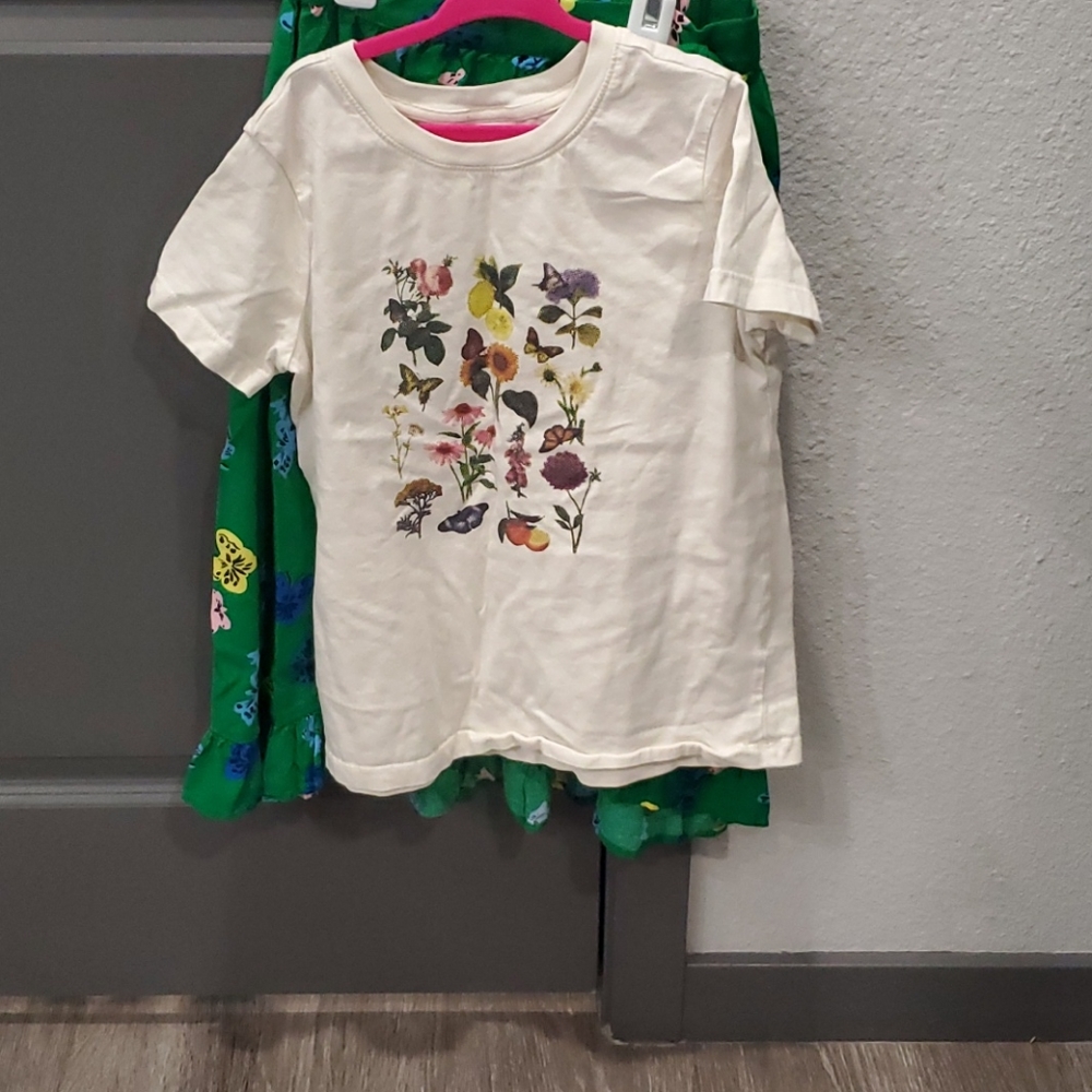 Hanna Andersson Girls Top and skirt set